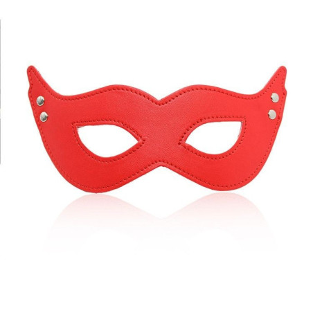 Mistery mask red mschera fetish bondage per uomo e donna in pelle sintetica sexy