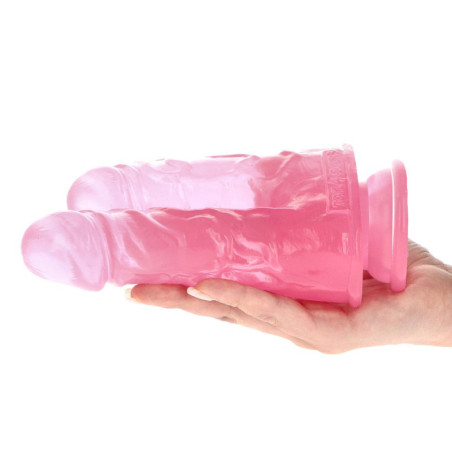 Dildo doppio realistico jelly con ventosa Toys4Lovers 17,5 cm