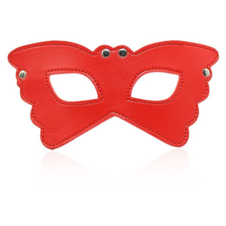 Butterfly mask red maschera indossabile bondage fetish sexy per uomo e donna