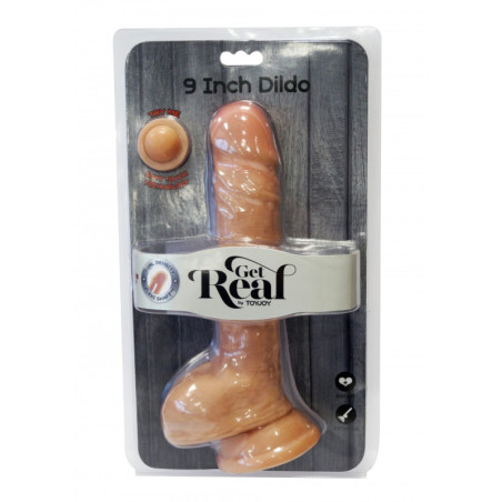 Fallo vaginale dildo get real dual density 9 con testicoli