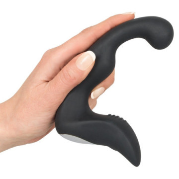 Vibratore anale per stimolazione prostata dildo fallo vibrante ricaricabile nero in silicone