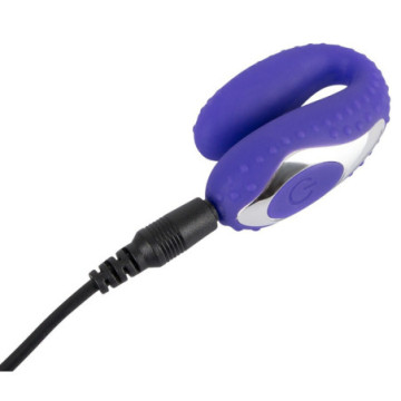 Vibratore per coppia ricaricabile doppio dildo stimolatore vaginale uomo donna