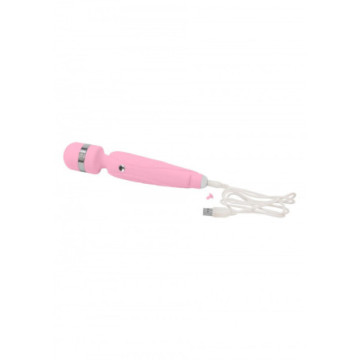 Stimolatore vaginale ricaricabile wand vibratore vaginale per clitoride in silicone rosa