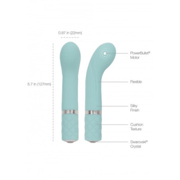 Vibratore mini per punto G stimolatore vaginale ricaricabile in silicone blu g spot