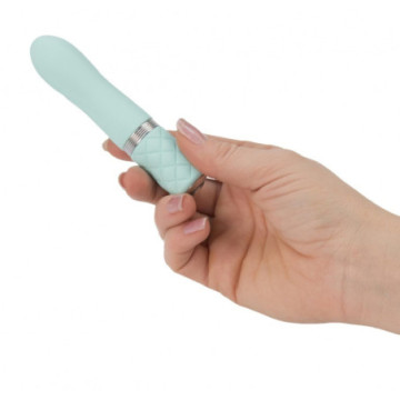 Vibratore vaginale stimolatore in silicone blu fallo vibrante mini ricaricabile