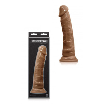 Fallo realistico con ventosa dildo vaginale 7 caramel inch morbido