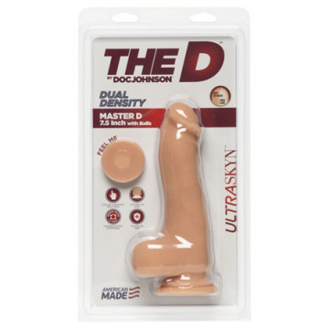 Fallo realistico the D dildo vaginale con ventosa pene morbido cock dual densiti