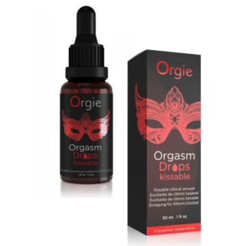 Lubrificante stimolante commestibile per il clitoride orgasm drops kissable gocce