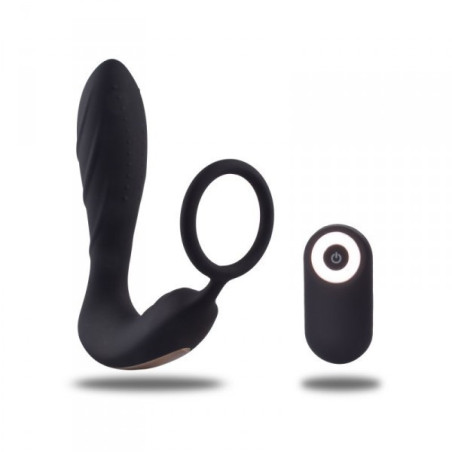 vibratore anale con telecomando anello fallico stimolatore prostata sex toy per uomo