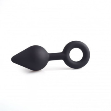 Plug anale but dildo black nero con anello sex toys massaggiatore anal