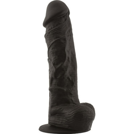 FALLO REALISTICO REAL SAFE BIG ARM black dildo con ventosa in silicone nero