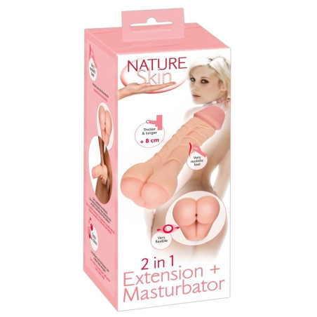 masturbatore extender fallo realistico nature skin