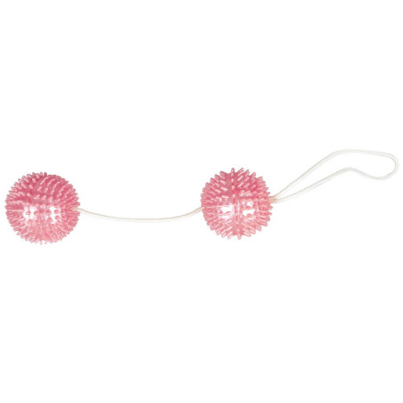 Palline vaginali anali con crestine stimolanti pink ball