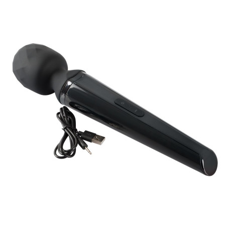 Vibratore ricaricabile power wand black