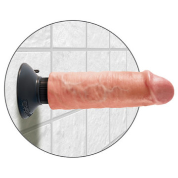 Vibratore Realistico King Cock 6 vibrating con ventosa