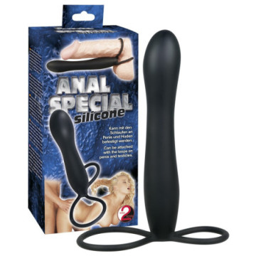 Fallo anale strap on indossabile silicone special black