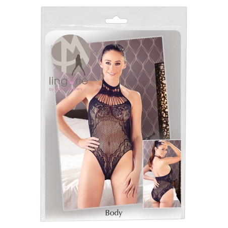 body intimo  nero a rete mandy