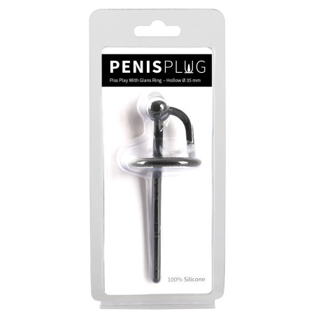 Penis plug dilatatore Piss Play con anello