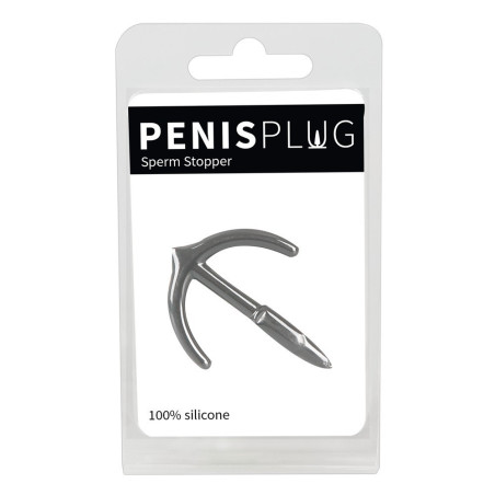 penis plug dilatatore uretrale Penis plug Sperm stopper grey