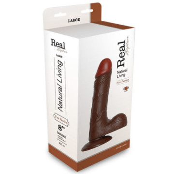 Vibratore realistico real rapture brown