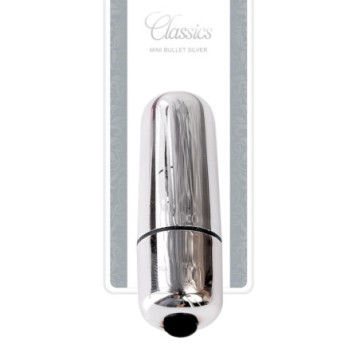 Mini vibratore vaginale per clitoride Bullet classic Silver