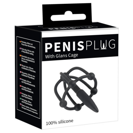 spina dilatatore Penis Plug with Glans Cage