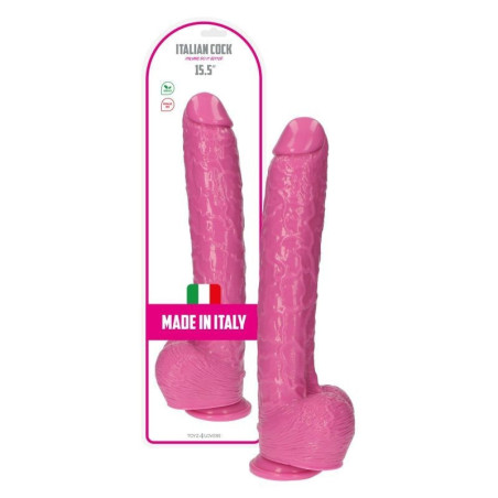 Fallo maxi dildo pink Italian Cock 15.5'' Rosa